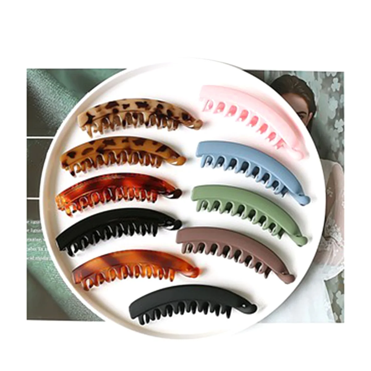 10PCS Hair Clips for Women-Non-Slip Claw Clips for Thick and Thin Hair, for Ponytails and Hair Styling(10 Colour)