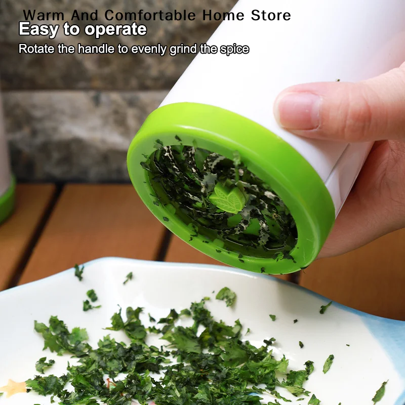 【W】Herb Grinder Multifunction Manual Spice Mill Parsley Shredder Chopper Fruit Vegetable Cutter Kitchen Gadgets Cooking Tools