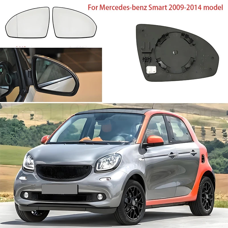 Heated Auto Side Mirror Glass for Smart espejoa retrovisores para auto 451 Fortwo 2009-2014 rearview left right replacement