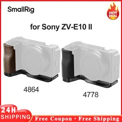 SmallRig L-Shape Mount Plate with Silicone/Wooden  Handle for Sony ZV-E10 II 4864 4778