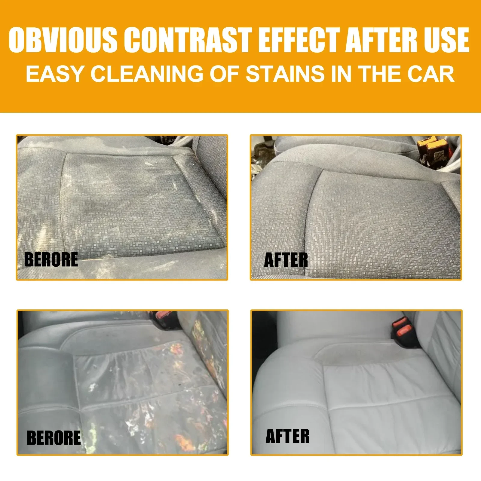 5Pcs 250ml Multi-purpose Foam Cleaner Car Interior Stain Removal Clean 250ml/120ml/60ml Leather Seat Foam Head Cleaner