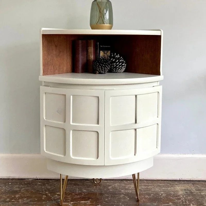 

Французский винный шкаф из цельного дерева в стиле ретро у стены, шкаф для хранения в гостиной, американский легкий роскошный боковой шкаф