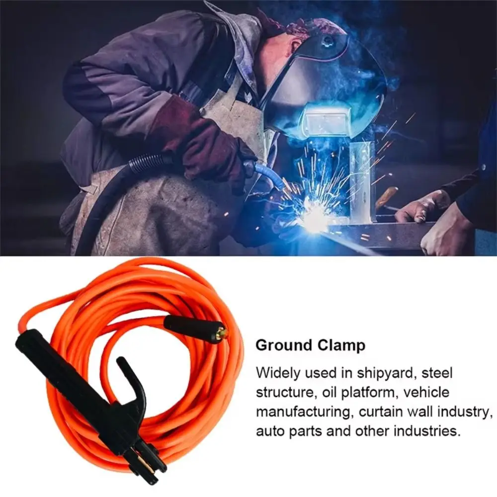 3/7/10m Welding Wire Cable Heavy Duty High Capacity Welding Cable 300A Wear Resistant Electrode Holder