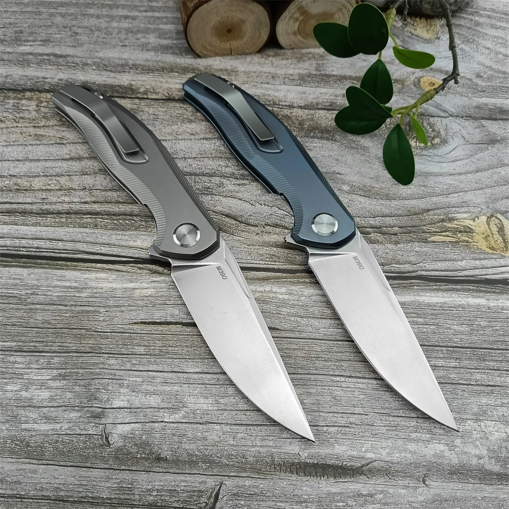 Shirogorov Star Pocket Knife High Quality Survival Hunting Folding Knife TC4 Titanium Alloy Handle Multi-purpose EDC Jackknife