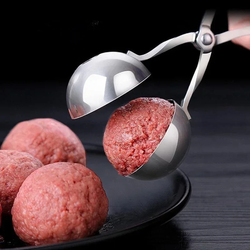 Meat Ball Maker Tool Stainless Steel Clip Round Rice Ball Shaper Spoon Meatball Making Mold  Kitchen Gadget