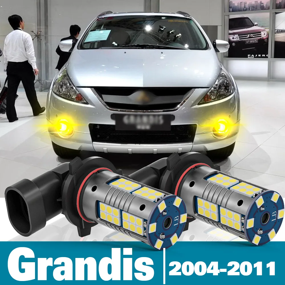 

2pcs LED Fog Light For Mitsubishi Grandis Accessories 2004 2005 2006 2007 2008 2009 2010 2011