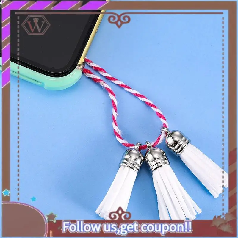 

(Новинка)-200 шт., брелок с кисточками из искусственной замши, подвески с кисточками, брелок для украшения для поделок своими руками, принадлежности для изготовления (белый)