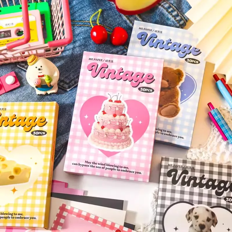 30 шт./набор, открытки для девочек