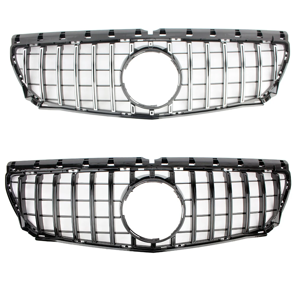 GT-R نمط عمودي بار هود الشبكة العلوية لمرسيدس بنز W246 B-Class B180 B250 2012-2014 2015-2019 #2