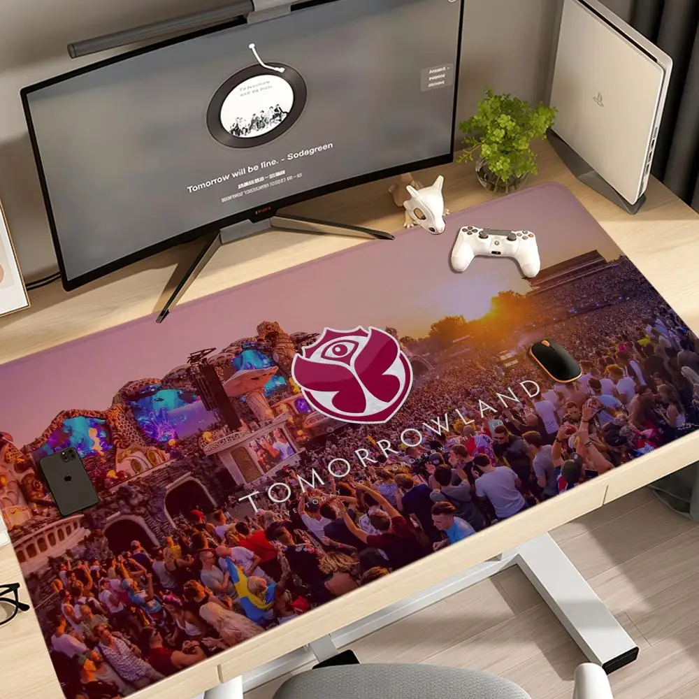 

TOMORROWLAND Music Festival Mouse Pad 1200x600 Hot Taro Sakamoto Days XXL Large Gaming Non-slip Office Keyboard Mats Desk Mat