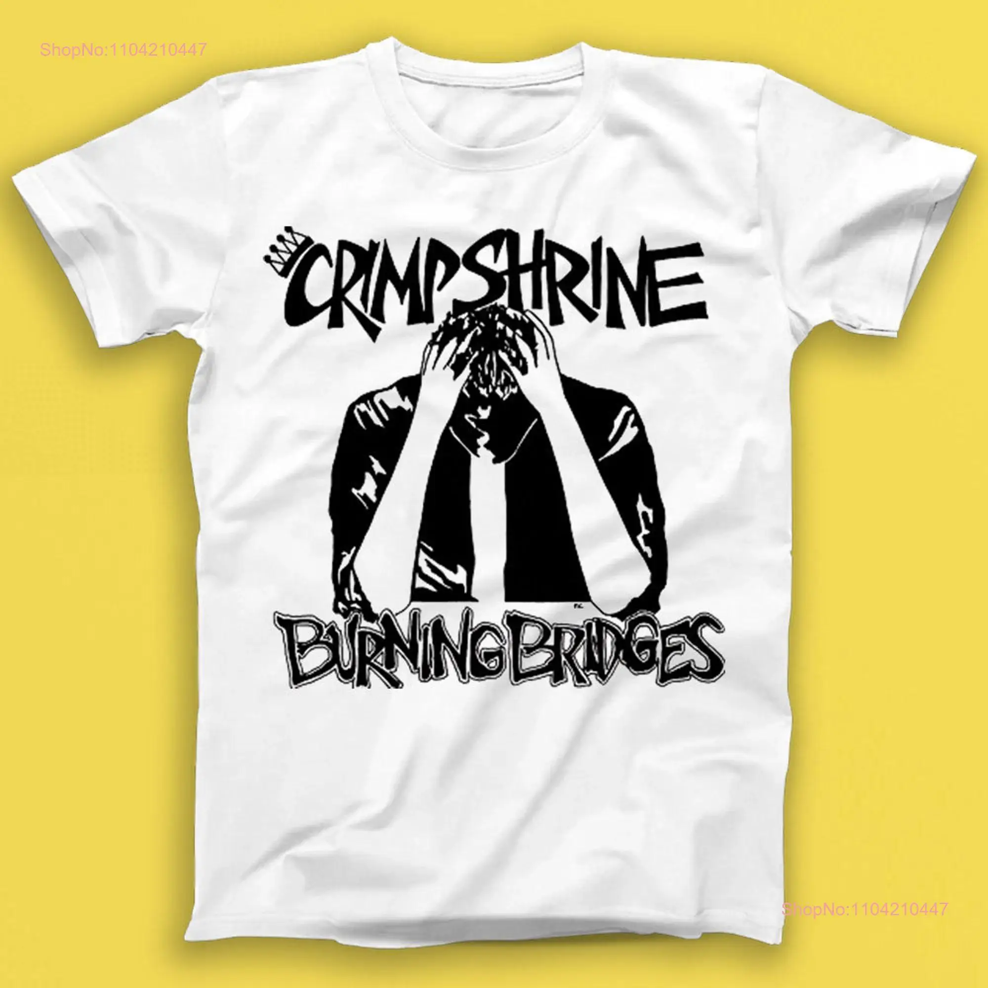 Crimpshrine Burning Bridges Alternative Indie Music T Shirt 1684 long or short sleeves