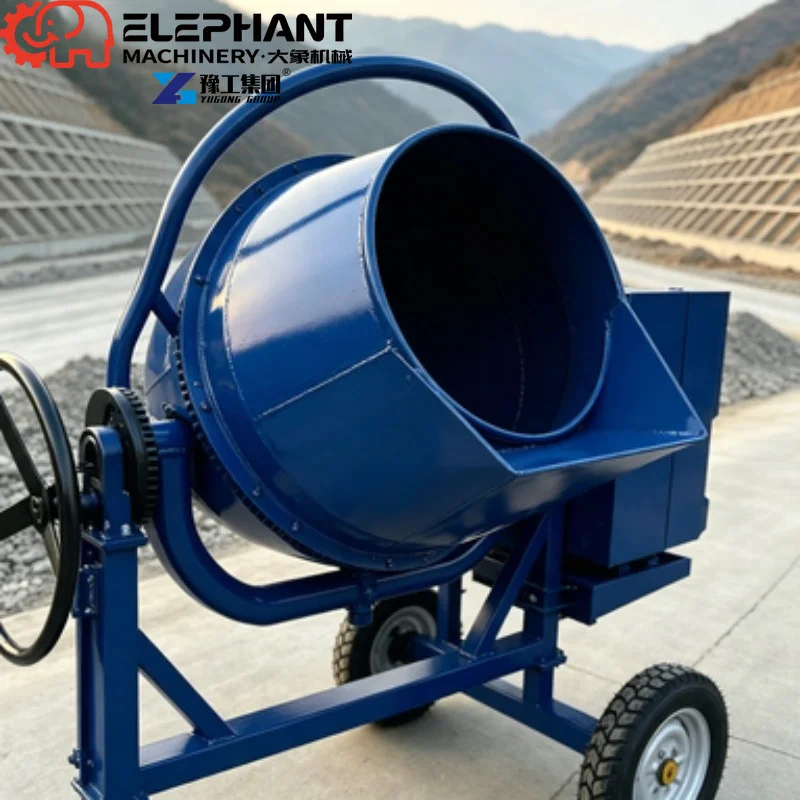 350L/500L High Quality Small Cement Mixer, Efficient Concrete Mixing Machine For Construction Site Recycling