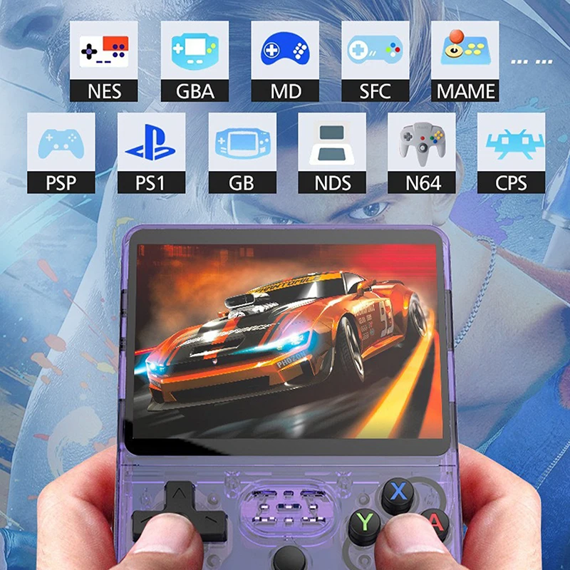 Retro Handheld Video Game Console 3.5 Inch IPS Screen Portable Pocket Video Player 64GB 128G Game Console Kids Gift