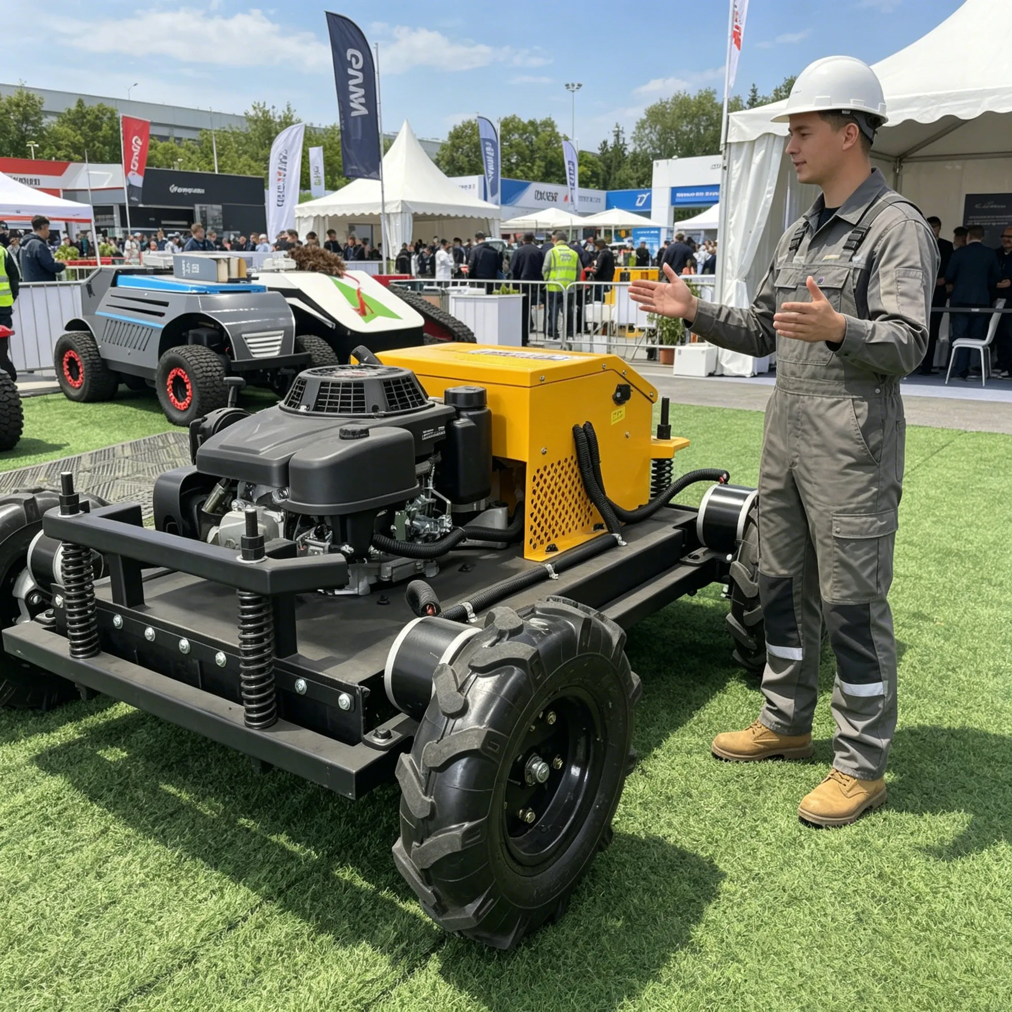 Customized best-selling product heavy-duty structural lawn mower, easy remote switch, quick start