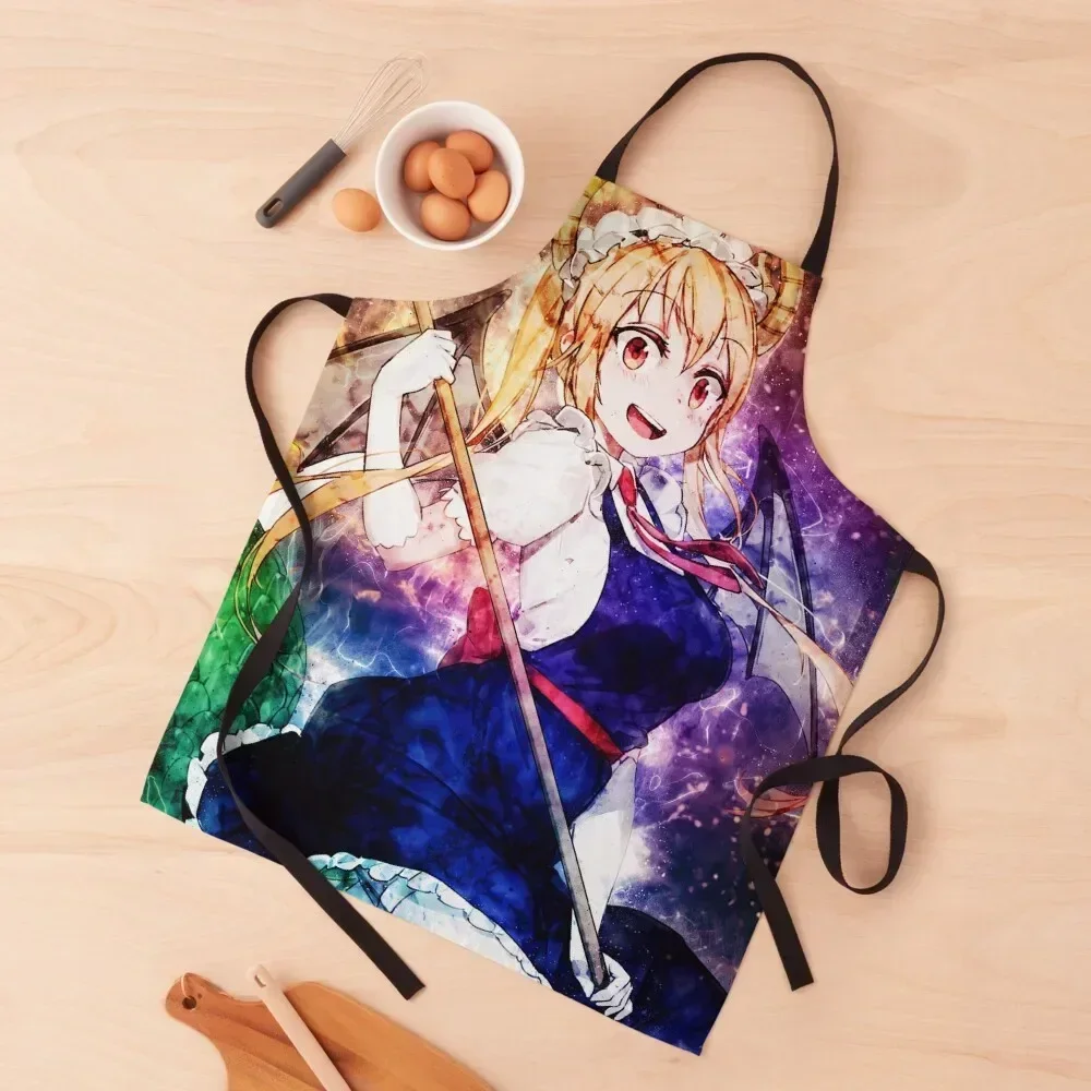 

Tohru Miss Kobayashi's Dragon Maid Apron women's work custom women's kitchen Women's Kitchen Kitchen Front Apron