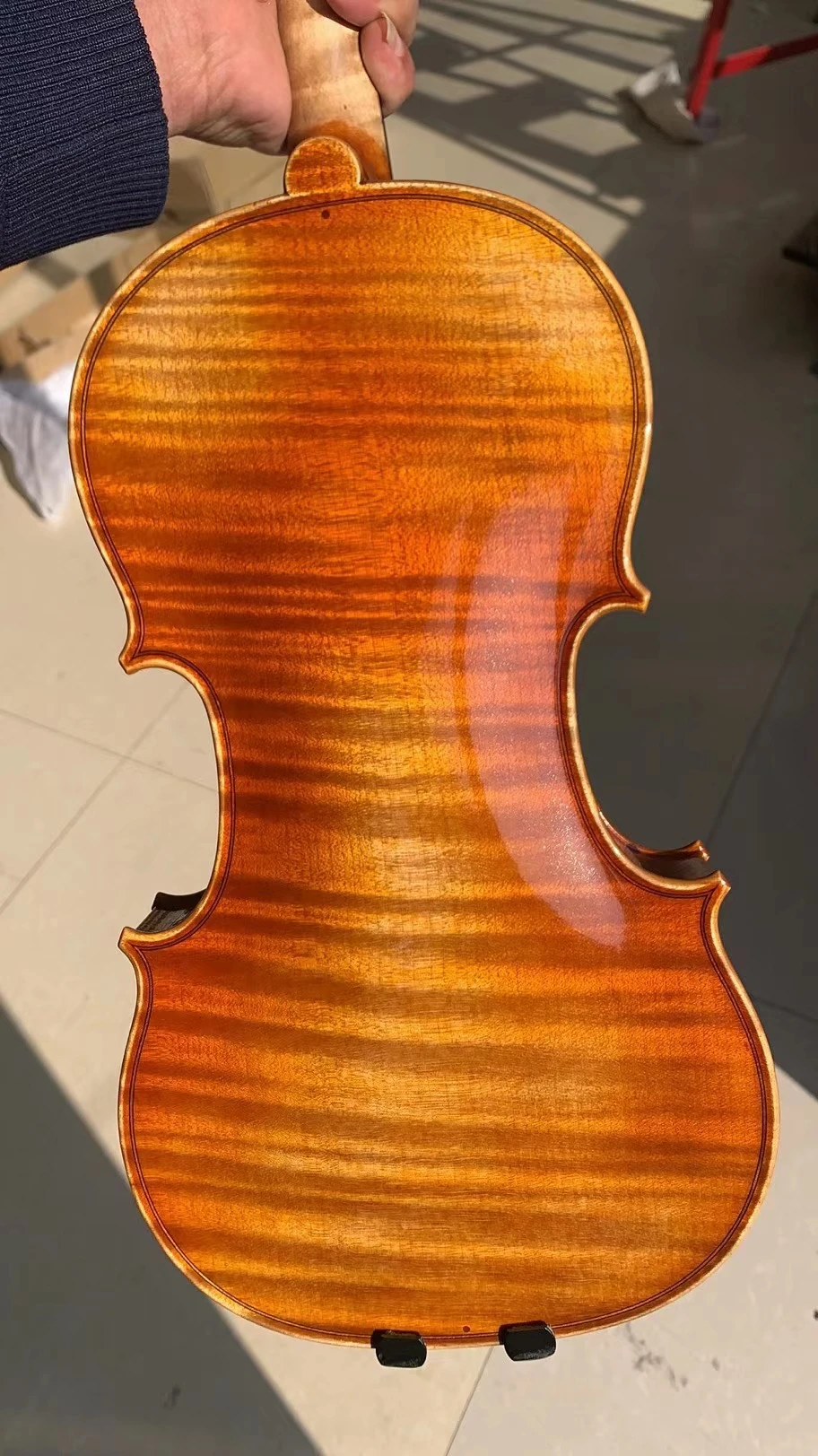 

Strong tone! All European spruce All handmade Violin 4/4 3/4 7/8 violino Stradivarius 1735 Golden Maple Violin Brazilian bow