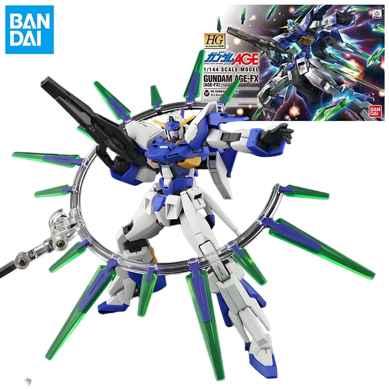 

Bandai Gundam Model Kit Assemble Figure HG AGE Gundam AGE-FX Ultimate Form AGE-27 Anime Characters Collectible Children Toys