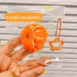 Peeling Tangerine Squishy Orange Tangerine Mochi Toy Squeeze Toy Squishy Anti Stress Release Toy Gift