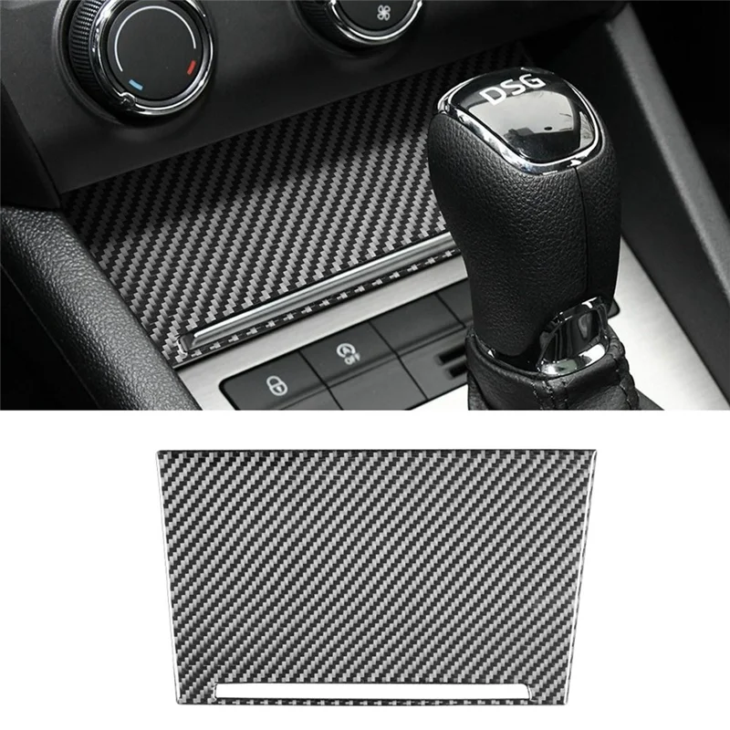 Front Storage Box Panel Trim Sticker Decorative Carbon Fiber for Skoda Octavia A7 2015-2020 Accessories