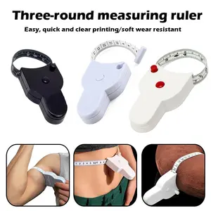 Automatic telescopic tape, body measurement, sewing ruler tools, centimeric ribbons for body measures, white measurement tools 10 Main Body Metric Sales - №3