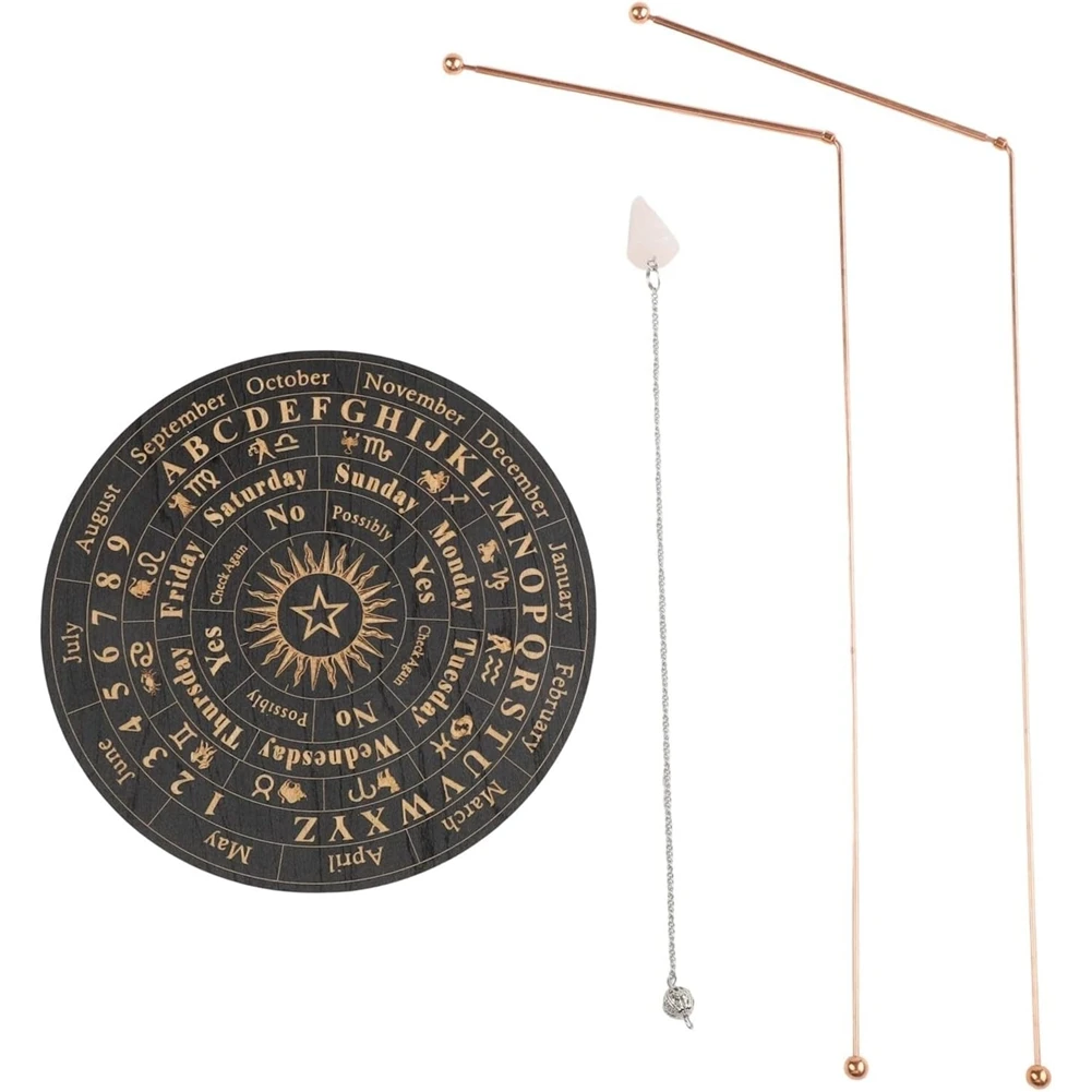 [A93Z!】 Paranormal Energy Healing For Water Divining Witching- 2PCS Pure Copper Dowsing Rods Kit view 4