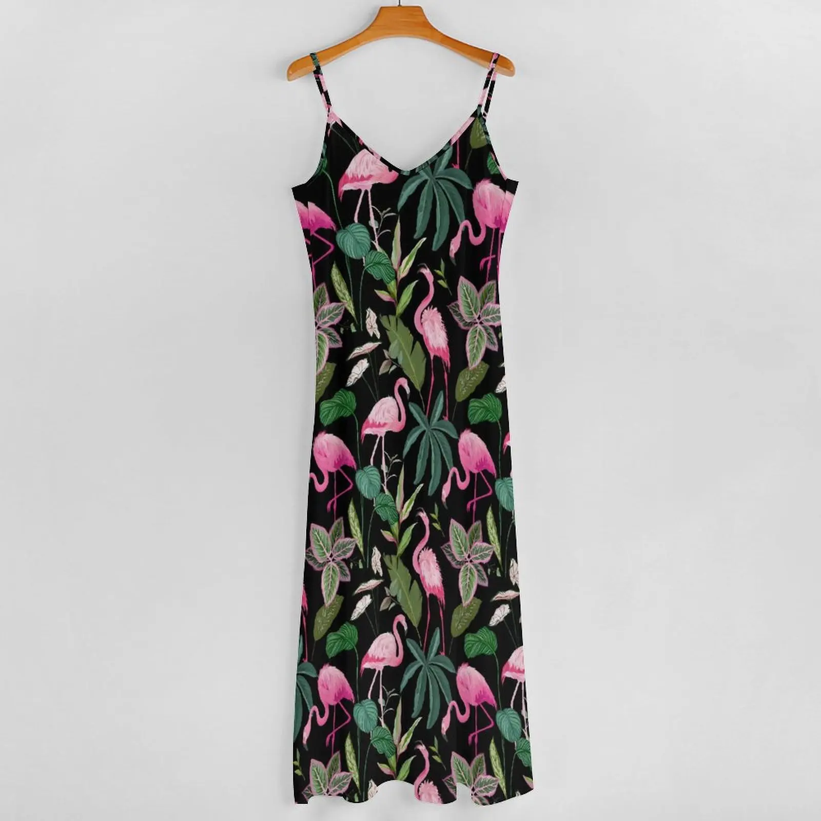 Vestido de pájaro Tropical, ropa de calle de flamenco rosa, vestidos largos bohemios, Vestido Maxi Sexy para vacaciones, Vestido personalizado, Idea de regalo