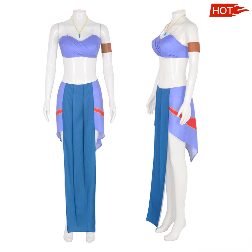 Anime Atlantis Kida Princess Cosplay Costume Adult Women Uniform Necklace Full Set Accessories Suit Halloween Party Outfits