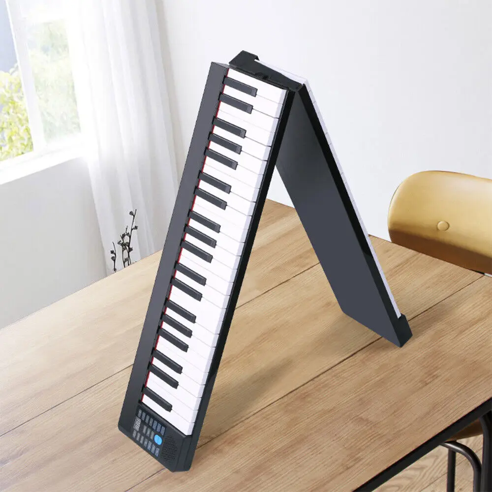 Portable 88 Keys Foldable Piano Digital Electronic Keyboard Multifunctional