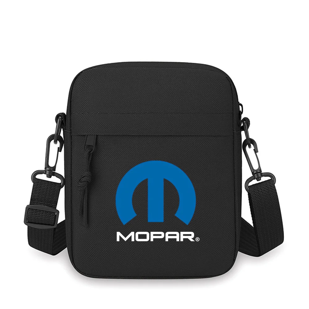 Blue symbol Mopar black Men Crossbody Bag Single Shoulder Women Cartoon Anime Film Printing Design Unisex