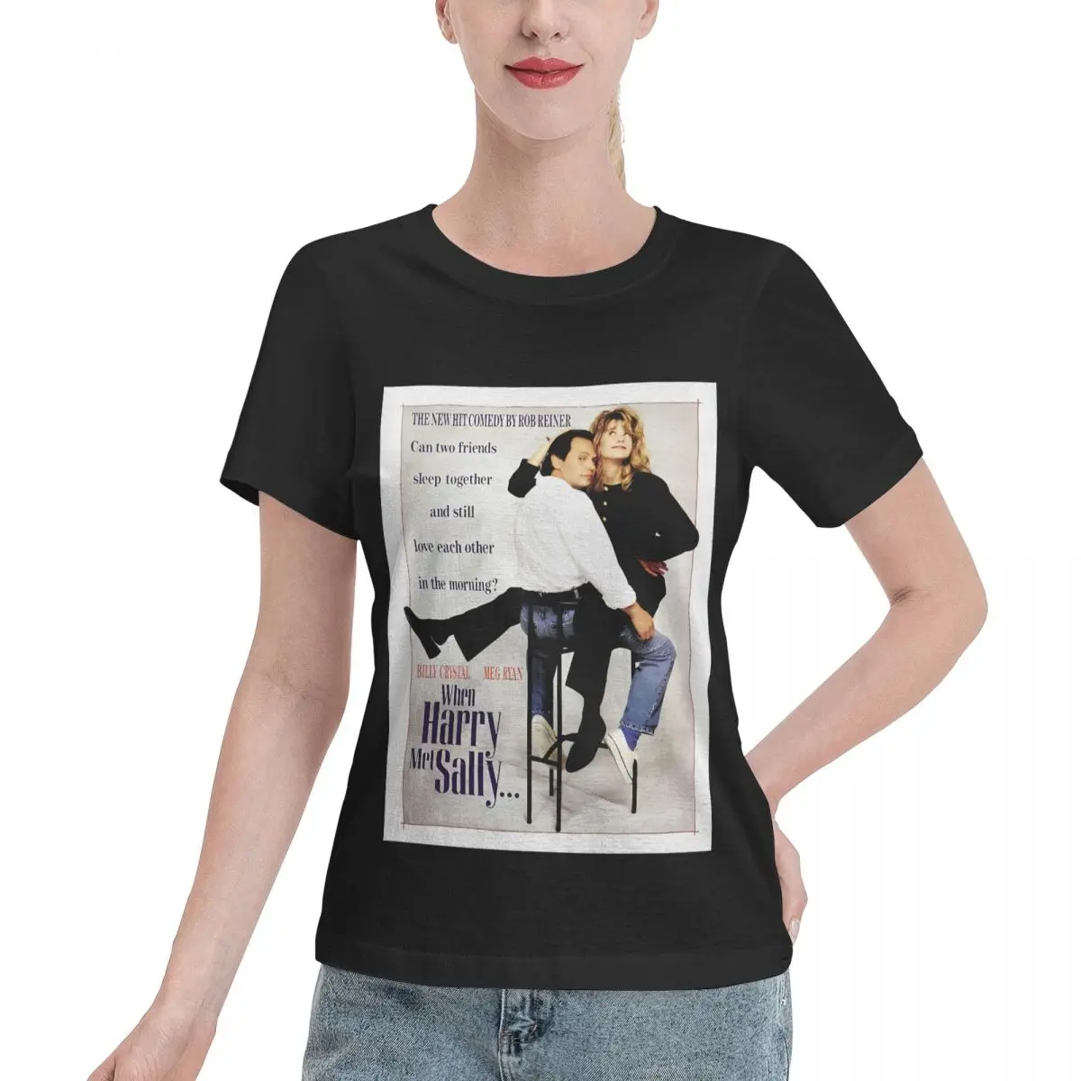 Custom Available When Harry Met Sally Women's T-shirt Modern Loungewear Top