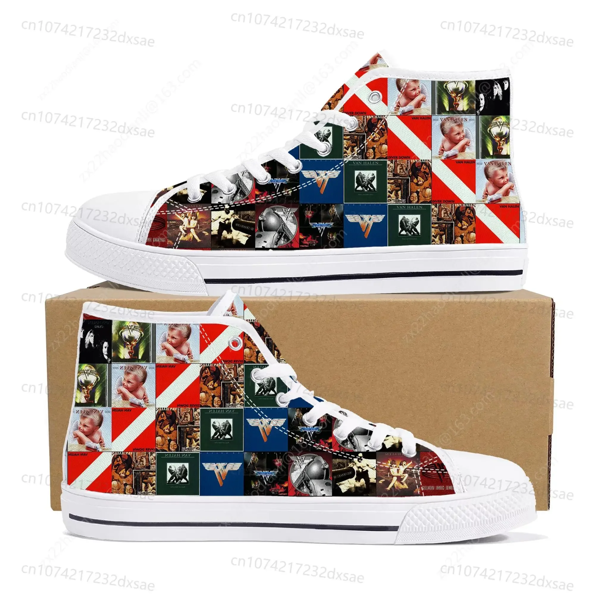 Van Evh 5150 Stripes Halen High Top Sneakers Men Women Teenager Canvas Sneaker 1984 Casual Custom Couple Shoes High Quality Shoe