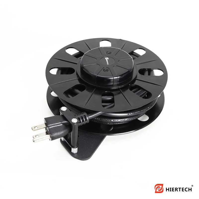 US Plug 14.76ft 4.5m Auto Retractable Power Cable Reel for Factory Equipment Power Supply Electric Cable Reel Auto Rewinding