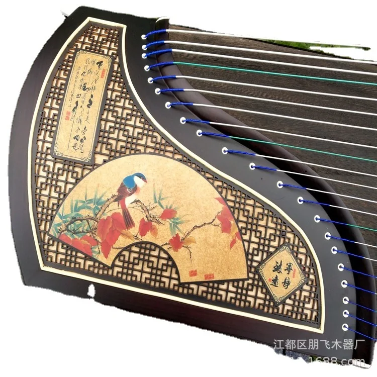 Hot-selling red sandalwood lotus pond moonlight guzheng, playing instrumentos musicais