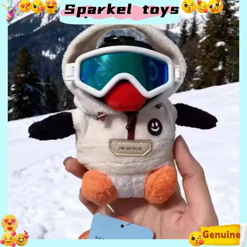 

New Genuine Pingu Bag Pendants Cute Christmas Skiing Keychains Toys Plushie Small Penguin Animal Dolls Backpack Pendant Gifts