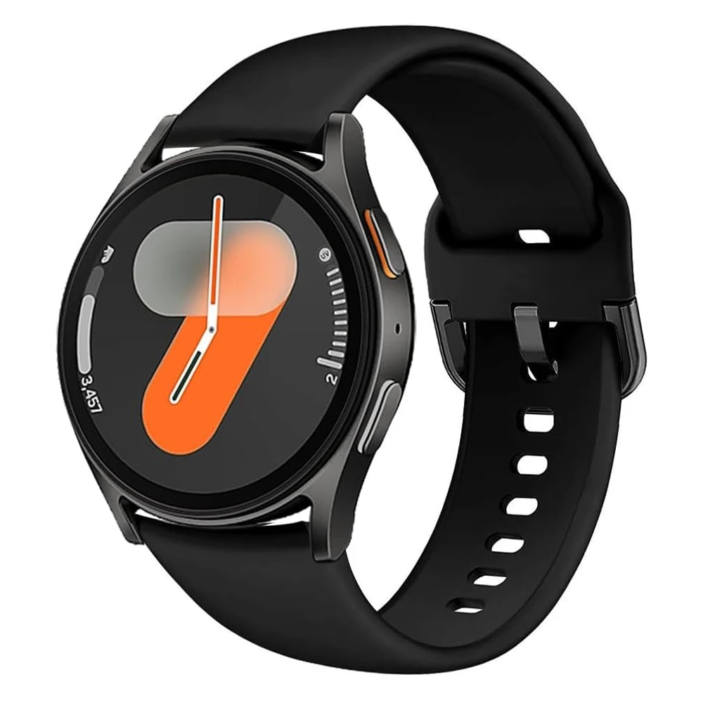 Pulseiras de Silicone Esportivas de 20mm e 22mm para Samsung Galaxy Watch 7, 4, 5, 6 Classic FE, Amazfit GTR, GTS, Bip 6, HUAWEI GT 3, 4, 5, 6
