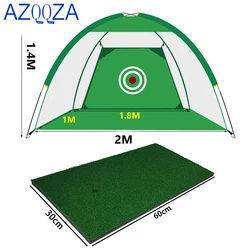 Indoor 2M Golf Practice Net Tent Golf Hitting Cage Garden Grassland Practice Tent Golf Training Equipment Mesh Outdoor