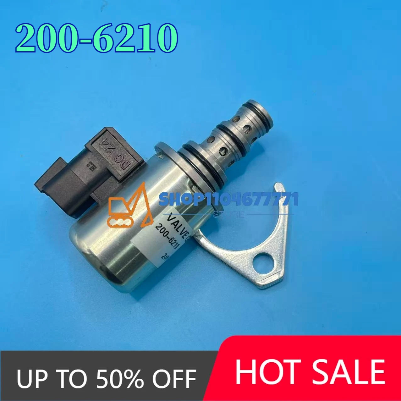 200-6210 2006210 12V Solenoid Valve Excavator Parts for Backhoe Loader 432E 420E 442E