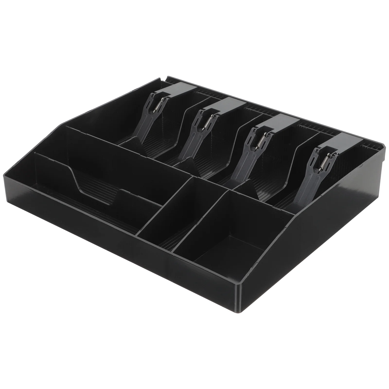 

Supermarket Cash Register Box Ticket Storage Case Money for Acrylic Tray Drawer Multi-grid Credit Card Counter