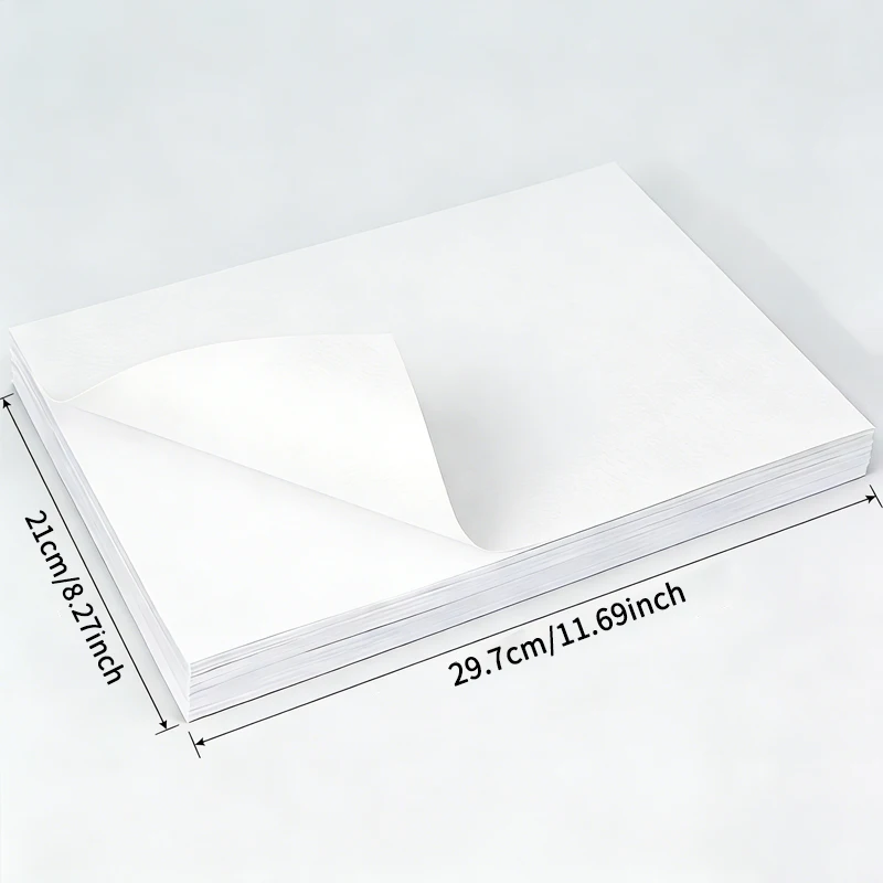 A4 20/50pcs White Xuan Paper Adhesive Printable By Inkjet And Laser Matte Surface Painting And Art Writting Office