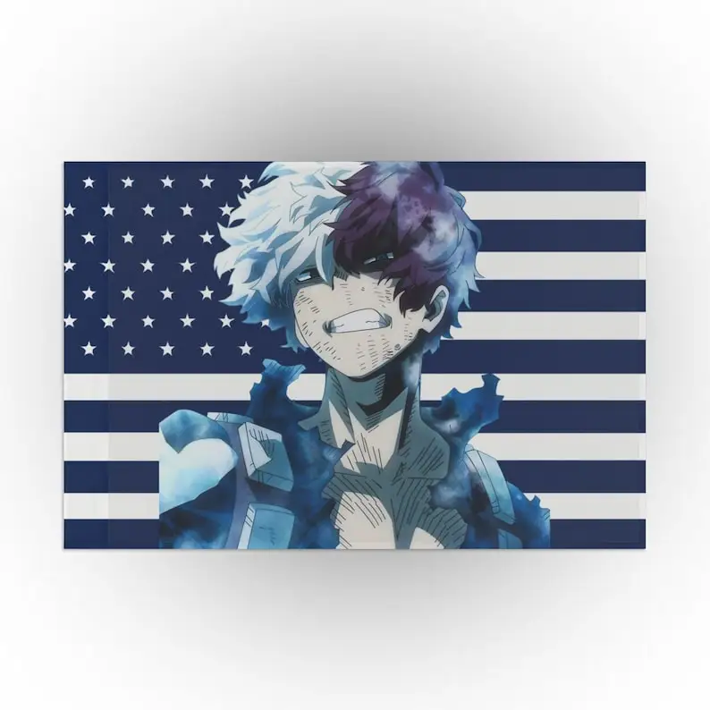 Shoto Todoroki Flag Advertising Anime My Hero Academia Banner Tapestry Home Decor Items Custom Flags for Bedrooms Flaga Outdoor