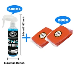 200G Car Clay Bar And 300ml Magic Synthetic Lubricant Car Detailing Cleaning For Car Paint Wheel Hubes Glass