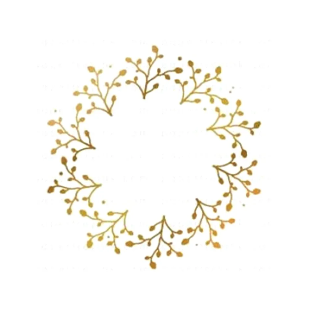 New 2024 Christmas Laurel Hot Foil Plate Cutting Dies Scrapbooking for Paper Making Frames Card Craft no Clear Stamps