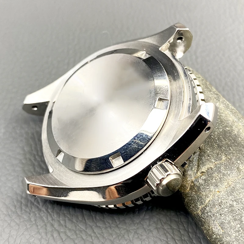 NH35 Case 45mm Silver PROSPEX SNR025 Case Sapphire Glass Crown at 3.8 Fits NH35 NH36 4R 6R Japan Automatic Movement Watch Case