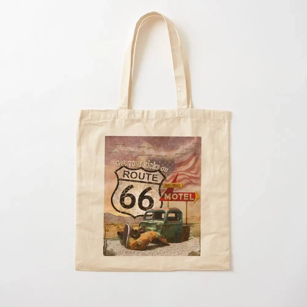 

Get your Kicks on Route 66 Tote Bag Fabric bag shopper bag women