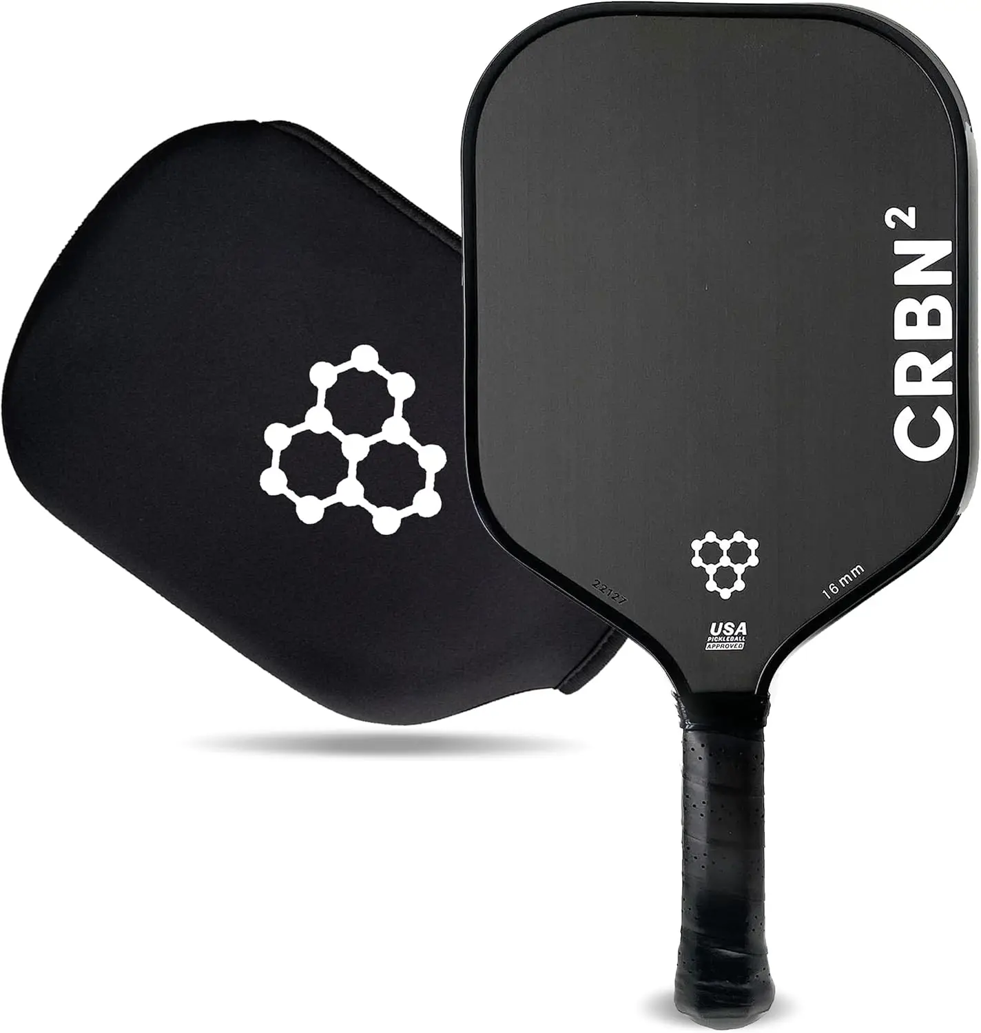 and CRBN2 Pickleball Paddle - Carbon Fiber Pickleball Paddle with Honeycomb Poly Core - Perfect Balance of Power & Control