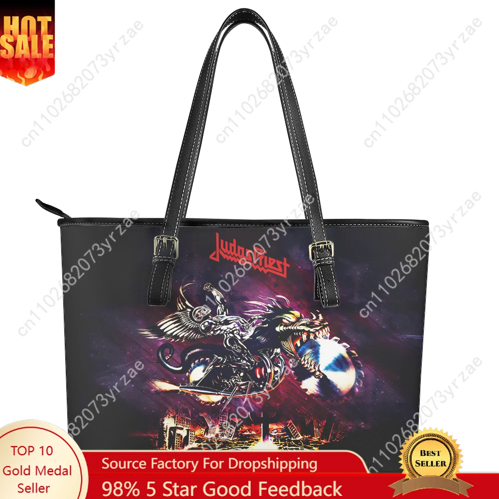

Judas Priest Handbag Mens Womens Personalized Tote Bag Fashion Shoulder Bags Business Commuter Leather Purse Custom Made Bags