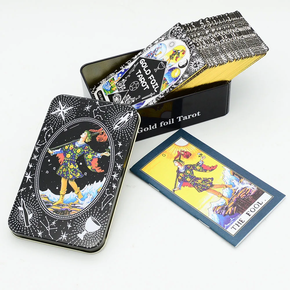 

Large 12 * 7cm New Metal Box Tarot Mysterious Multiplayer Entertainment Family Party Game Table with Instructions