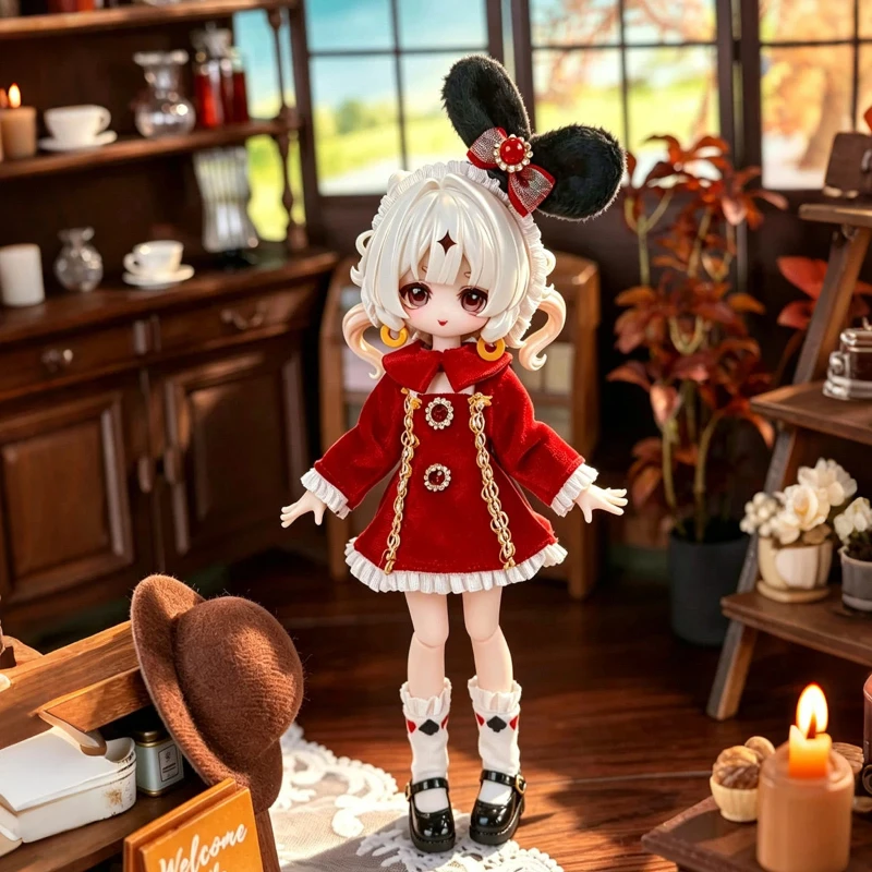 Bjd Puppenkleidung, 11–16 cm, hübsches Outfit, Kawaii, trendiges Spielzeugzubehör, niedliche Kleidung, Geschenke für Sammler