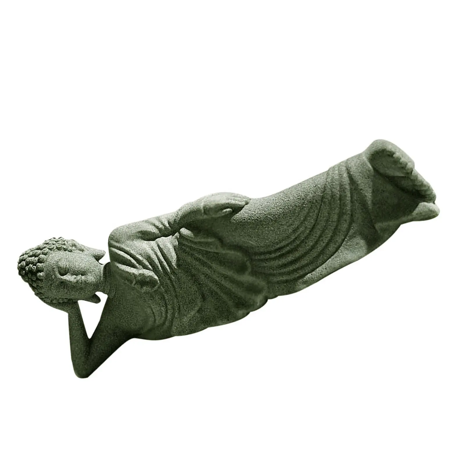 Sleeping Buddha Sculpture Small Sandstone Aquarium Decoration Chinese Style Fish Tank Buddha Ornament Desktop Decoration