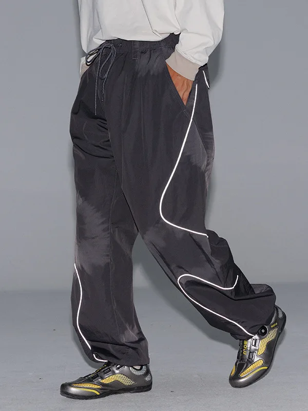 

Brave Flng Outdoor Lightweight Qui Dry Paratrooper Pants Loose Couple Casual Long Trousers Reflective Comfortable Leisure